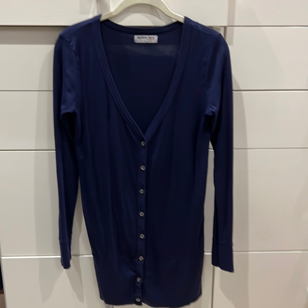 Michael Stars Navy Cardigan Sweater